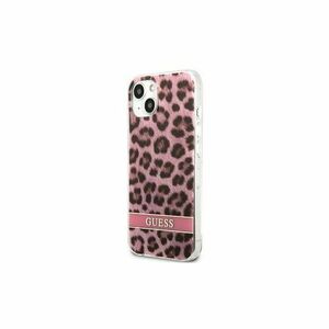 Guess case for IPhone 13 mini 5, 4" GUHCP13SHSLEOP hard case pink Leopard Electro Stripe vyobraziť