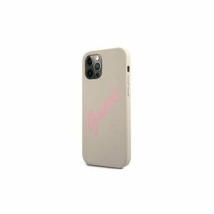 Guess case for iPhone 12 / 12 Pro 6, 1" GUHCP12MLSVSGP grey pink hard case Silicone Vintage vyobraziť