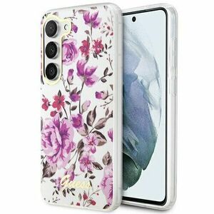 Guess case for Samsung Galaxy S23 Plus GUHCS23MHCFWST white HC IML Flower vyobraziť