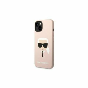 Puzdro Karl Lagerfeld iPhone 14 Pro Max KLHMP14XSLKHLP pink HC Silicone Karl Head vyobraziť