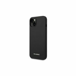 Puzdro Karl Lagerfeld iPhone 14 Plus KLHMP14MSLMP1K black HC Magsafe Silicone Plaque vyobraziť