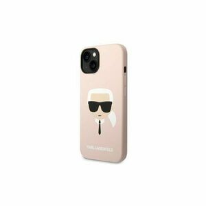 Puzdro Karl Lagerfeld iPhone 14 Plus KLHMP14MSLKHLP hardcase light rose Silicone Karl`s vyobraziť