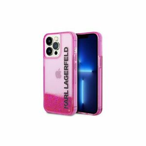 Puzdro Karl Lagerfeld iPhone 14 Pro Max KLHCP14XLCKVF pink HC Liquid Glitter Elong vyobraziť
