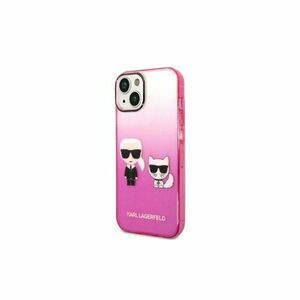Puzdro Karl Lagerfeld iPhone 14 Plus KLHCP14MTGKCP pink HC PC/TPU K&Choupette Centered vyobraziť