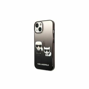 Puzdro Karl Lagerfeld iPhone 14 Plus KLHCP14MTGKCK black HC PC/TPU K&Choupette Centered vyobraziť