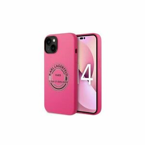 Puzdro Karl Lagerfeld iPhone 14 Plus KLHCP14MSRSGRCF pink HC Silicone RSG BIC vyobraziť