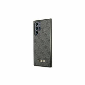 Guess case for Samsung Galaxy S22 Ultra GUHCS22LG4GFGR grey hard case 4G Metal Gold Logo vyobraziť