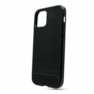 Puzdro Carbon Lux TPU iPhone 12 Pro Max - Čierne vyobraziť