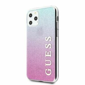 Guess case for iPhone 11 Pro Max GUHCN65PCUGLPBL pink-blue hard case Glitter Gradient vyobraziť