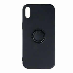 Puzdro Finger TPU iPhone X/XS - Čierne vyobraziť