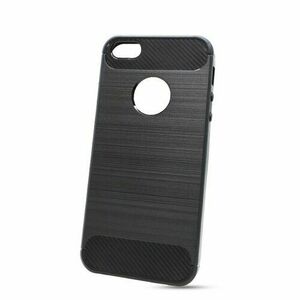 Puzdro Carbon Lux TPU iPhone 5/5s/SE - čierne vyobraziť