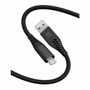 EKO KÁBEL Silikon USB/Micro USB 1, 2 M 60W Čierna vyobraziť