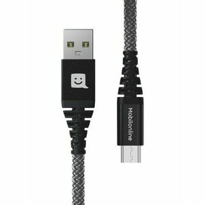 EKO KÁBEL Kevlar USB/Micro USB 1, 2 M 60W Antracit vyobraziť