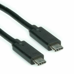 CNS USB 3.1 kábel, Gen2 10Gbps, full pin, C/male - C/male, 0, 5m, čierny vyobraziť