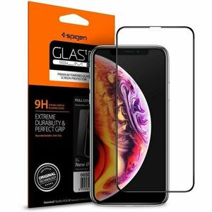 Spigen tempered glass Glass FC for iPhone X / XS / 11 Pro black vyobraziť