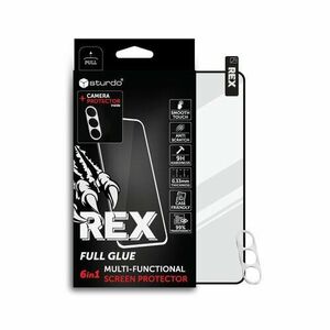 Sturdo Rex protective glass + Camera protection Samsung Galaxy A14 5G, Full Glue, 6v1 vyobraziť