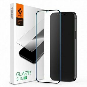 Spigen tempered glass FC for iPhone 12 Mini black vyobraziť