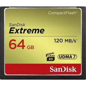 SanDisk Extreme CompactFlash 64 GB SDCFXSB-064G-G46 CompactFlash 64 GB Pamäťová karta vyobraziť