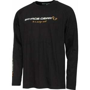 Savage Gear Tričko Signature Logo Long Sleeve T-Shirt Black Caviar L vyobraziť