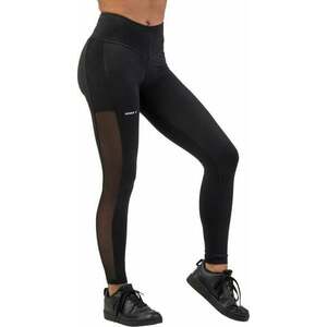 Nebbia Black Mesh Design Leggings "Breathe" Black S Fitness nohavice vyobraziť