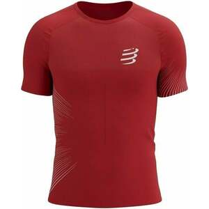 Compressport Performance SS Tshirt M High Risk Red/White S Bežecké tričko s krátkym rukávom vyobraziť