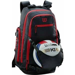 Wilson Indoor Volleyball Backpack Black/Red Ruksak Doplnky pre loptové hry vyobraziť