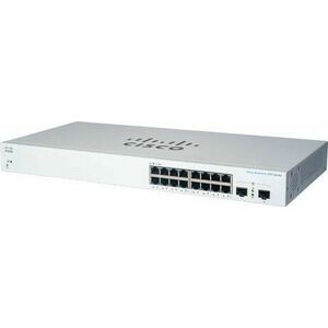 Cisco switch CBS220-16T-2G (16xGbE, 2xSFP, fanless) - REFRESH vyobraziť