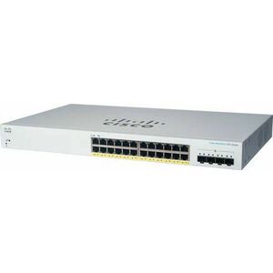 Cisco switch CBS220-24FP-4X (24xGbE, 4xSFP+, 24xPoE+, 382W) - REFRESH vyobraziť