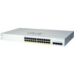 Cisco switch CBS220-24P-4X (24xGbE, 4xSFP+, 24xPoE+, 195W) vyobraziť