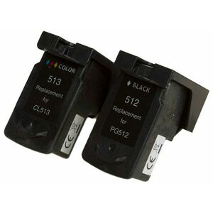 MultiPack CANON PG-512, CL-513 - kompatibilná cartridge, čierna + farebná, 1x12ml/1x13ml vyobraziť