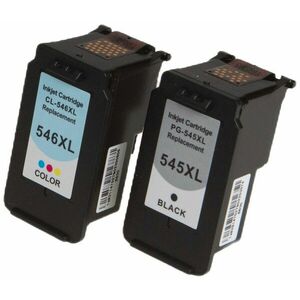 MultiPack CANON PG-545-XL, CL-546-XL - kompatibilná cartridge, čierna + farebná, 1x15ml/1x13, 5ml vyobraziť