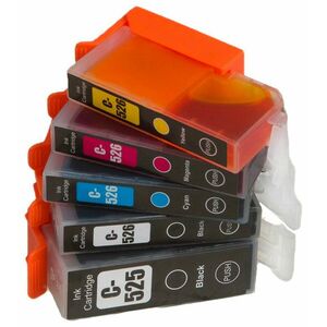 MultiPack CANON PGI-525, CLI-526 + 20ks fotopapiera - kompatibilná cartridge, čierna + farebná, 1x21ml/4x11ml vyobraziť