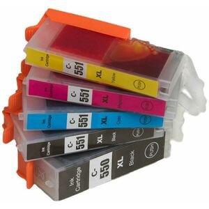 MultiPack CANON PGI-550-XL, CLI-551-XL - kompatibilná cartridge, čierna + farebná, 1x23ml/4x13ml vyobraziť