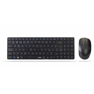 RAPOO set klávesnica+myš 9300M, Wireless Multi-Mode Slim Mouse and Ultra-Slim Keyboard, čierna vyobraziť