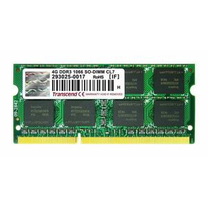 TRANSCEND SODIMM DDR3 4GB 1066MHz 2Rx8 CL7 JetRam™ Retail vyobraziť
