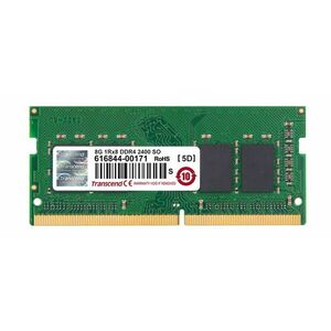 TRANSCEND SODIMM DDR4 8GB 2400MHz 1Rx8 CL17 vyobraziť