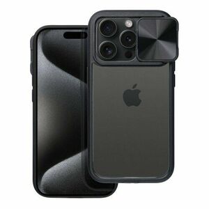 Puzdro Slider iPhone XR - čierne vyobraziť