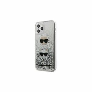 Karl Lagerfeld case for iPhone 12 / 12 Pro 6, 1" KLHCP12MKCGLSL silver hard case Liquid Glitter vyobraziť