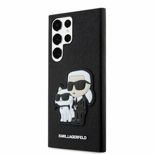 Puzdro Karl Lagerfeld PU Saffiano Karl and Choupette NFT Samsung Galaxy S23 Ultra - čierne vyobraziť
