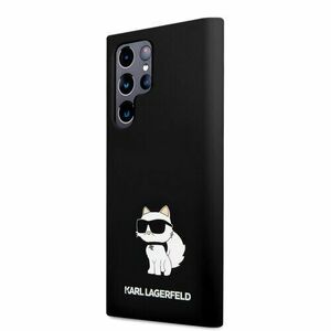 Karl Lagerfeld Liquid Silicone Choupette NFT Zadní Kryt pro Samsung Galaxy S23 Ultra Black vyobraziť