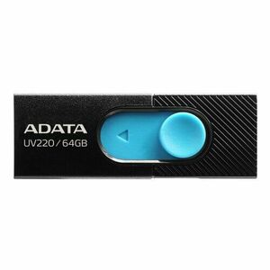USB kľúč ADATA UV220 64 GB USB 2.0 Modro-čierny vyobraziť