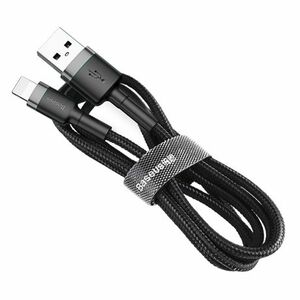 Baseus Cafule kábel USB / Lightning QC3.0 2m, sivý (CALKLF-CG1) vyobraziť