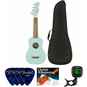 Fender Venice Soprano Ukulele WN Daphne Blue SET Sopránové ukulele Daphne Blue vyobraziť