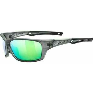 UVEX Sportstyle 232 Polarized Smoke Mat/Mirror Green Cyklistické okuliare vyobraziť
