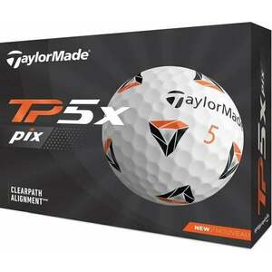 TaylorMade TP5x pix Golf Ball White vyobraziť