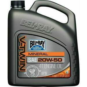 Bel-Ray V-Twin Mineral 20W-50 4L Motorový olej vyobraziť