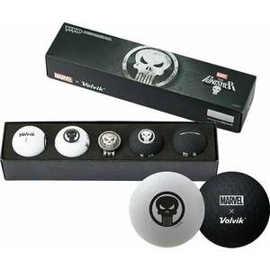 Volvik Vivid Marvel 2.0 4 Pack Golf Balls The Punisher Plus Ball Marker White/Black vyobraziť