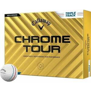 Callaway Chrome Tour White Golf Balls Triple Track vyobraziť