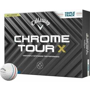 Callaway Chrome Tour X White Golf Balls Triple Track vyobraziť