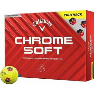 Callaway Chrome Soft 2024 Yellow Golf Balls TruTrack vyobraziť